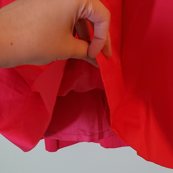 BCBGMAXAZRIA Pink Half Bow Mila The Pleated Skirt - Picture 7 of 11